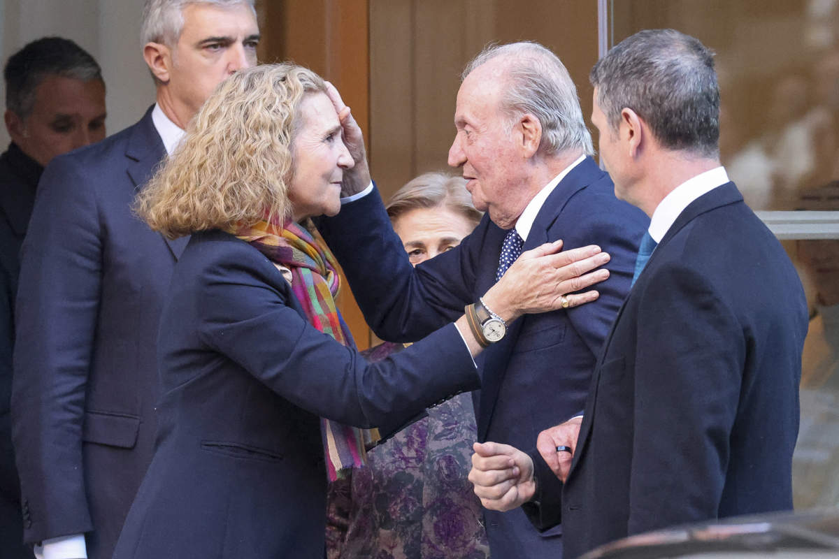 Juan Carlos I y la infanta Elena