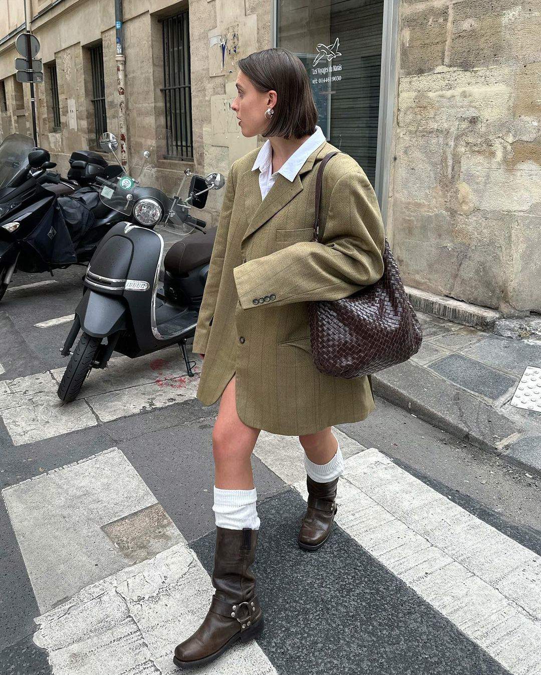 Con americana oversize