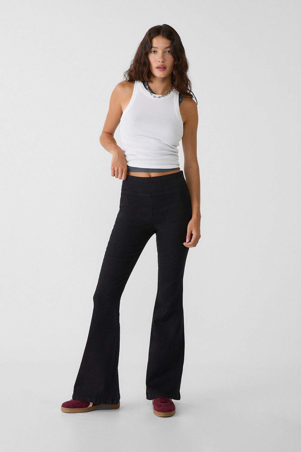 Pantalón jegging flare