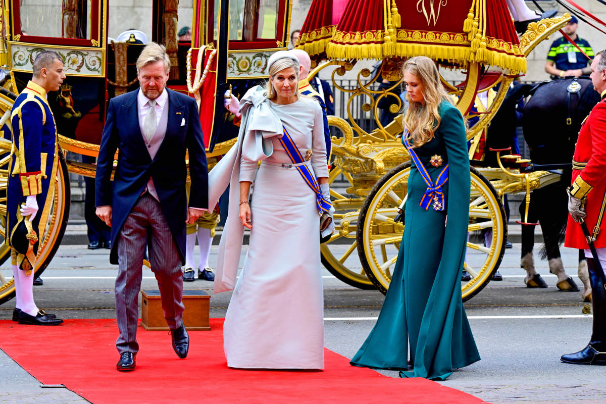 Amalia, Máxima y Guillermo de Holanda