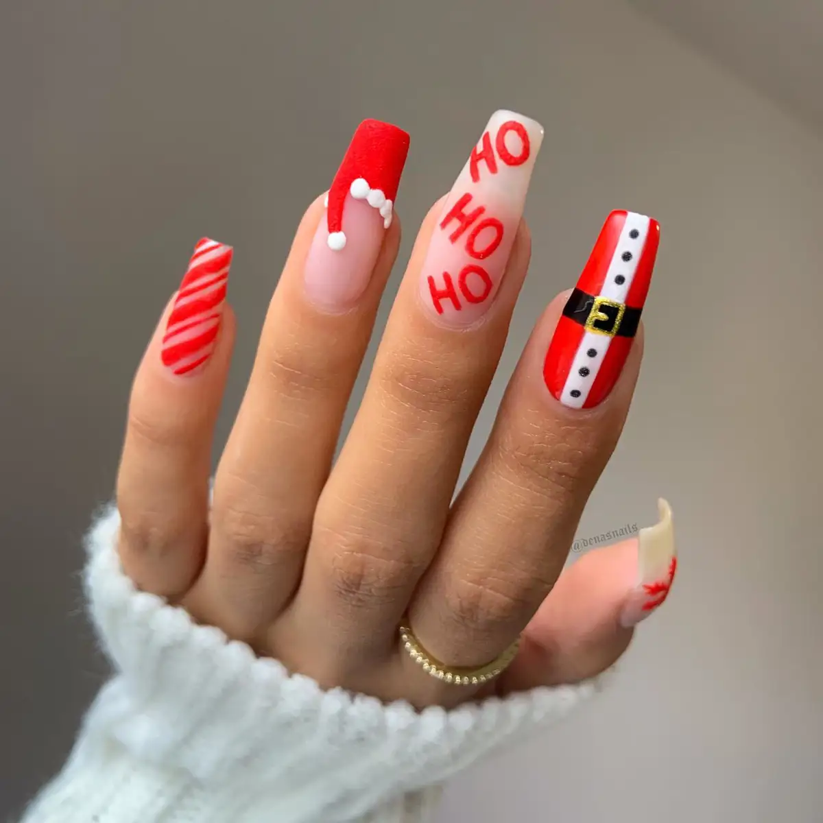 uñas rojas