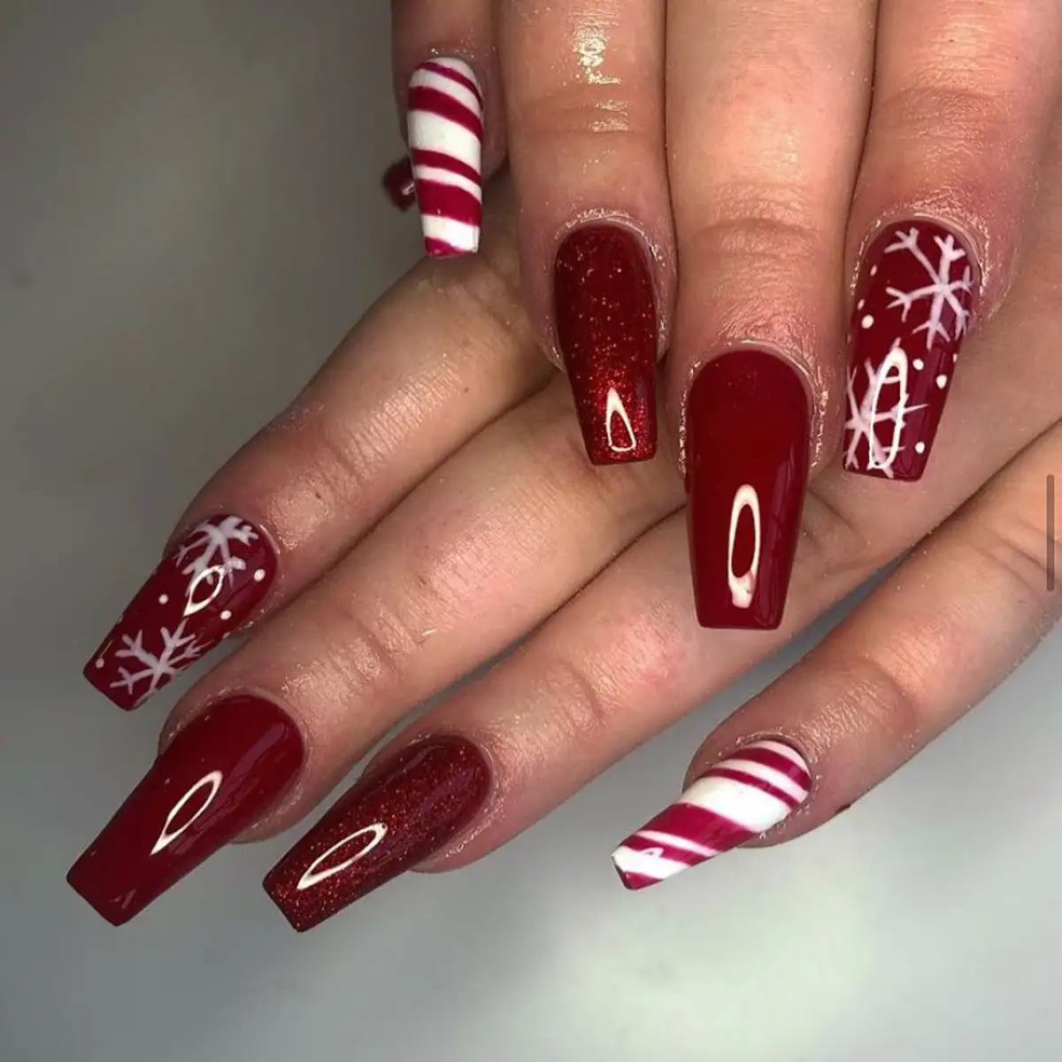 uñas rojas