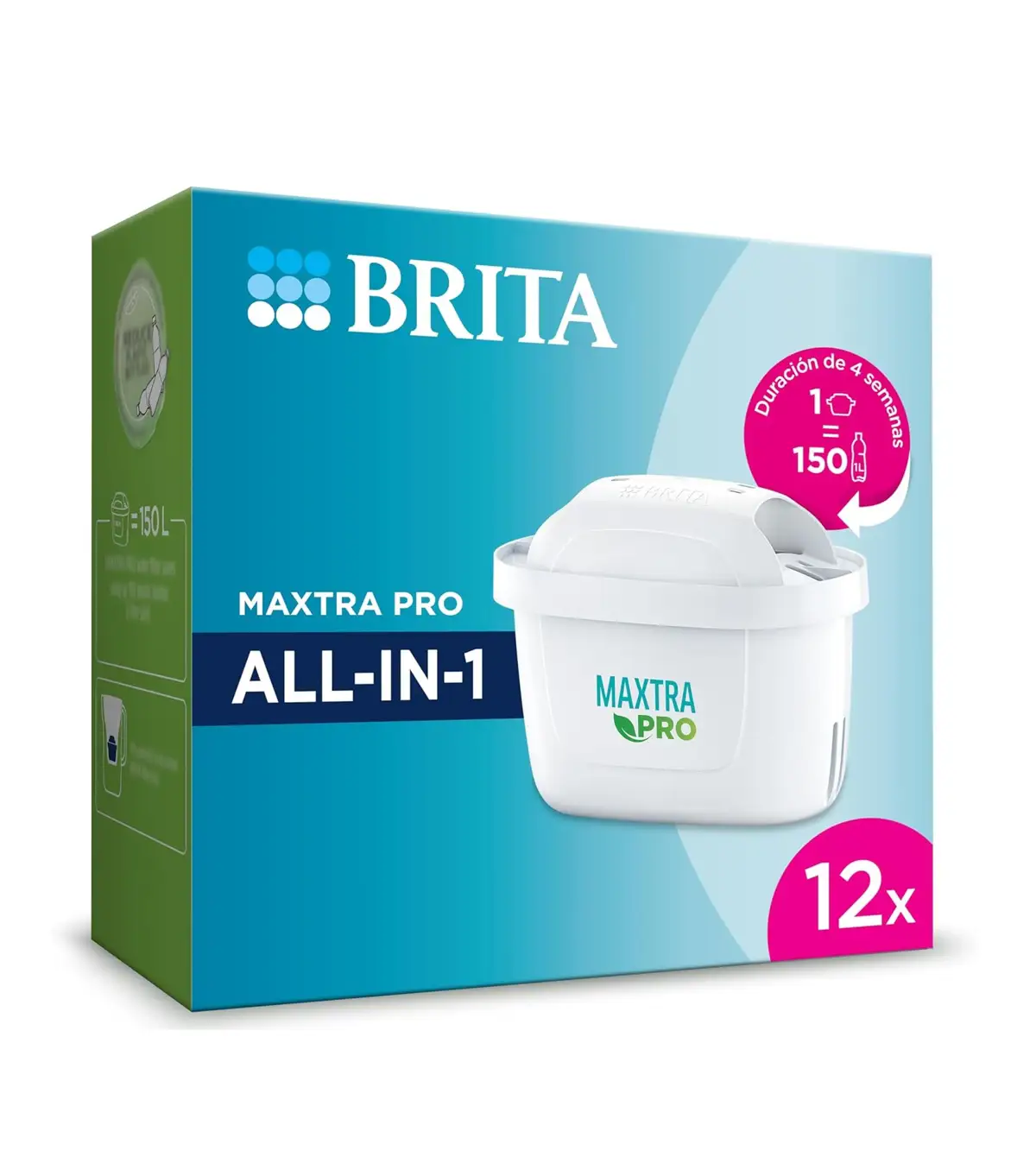  BRITA Cartucho de filtro de agua MAXTRA PRO All-in-1 pack 12