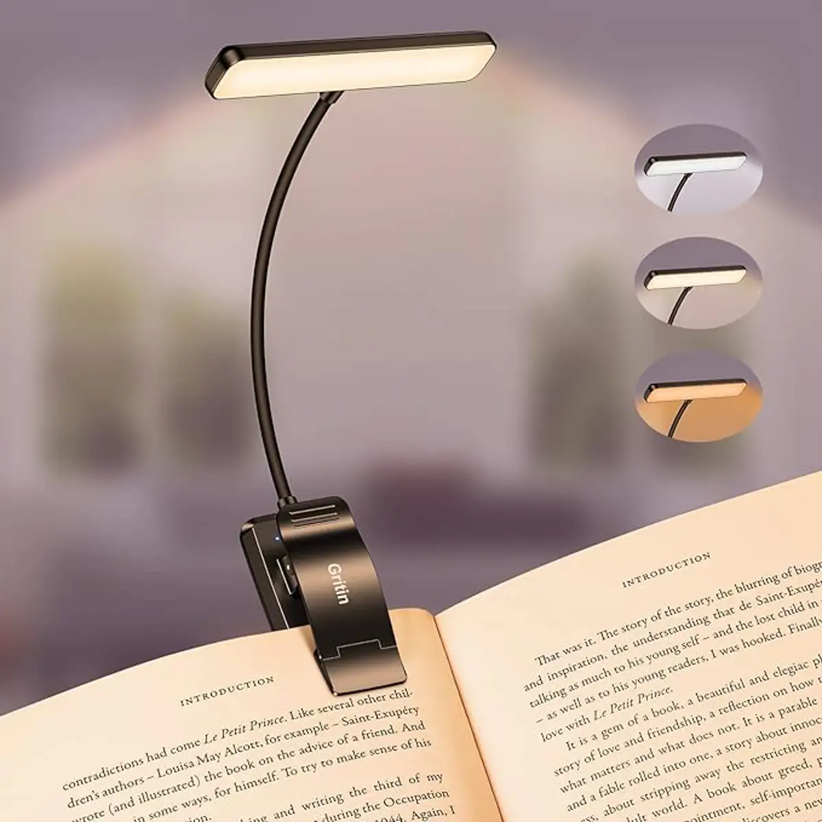 Gritin 19 LED Luz de Lectura