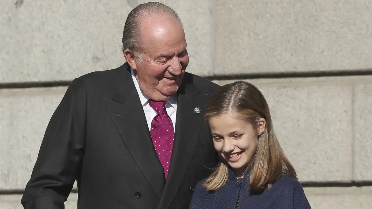 Rey Juan Carlos y Leonor