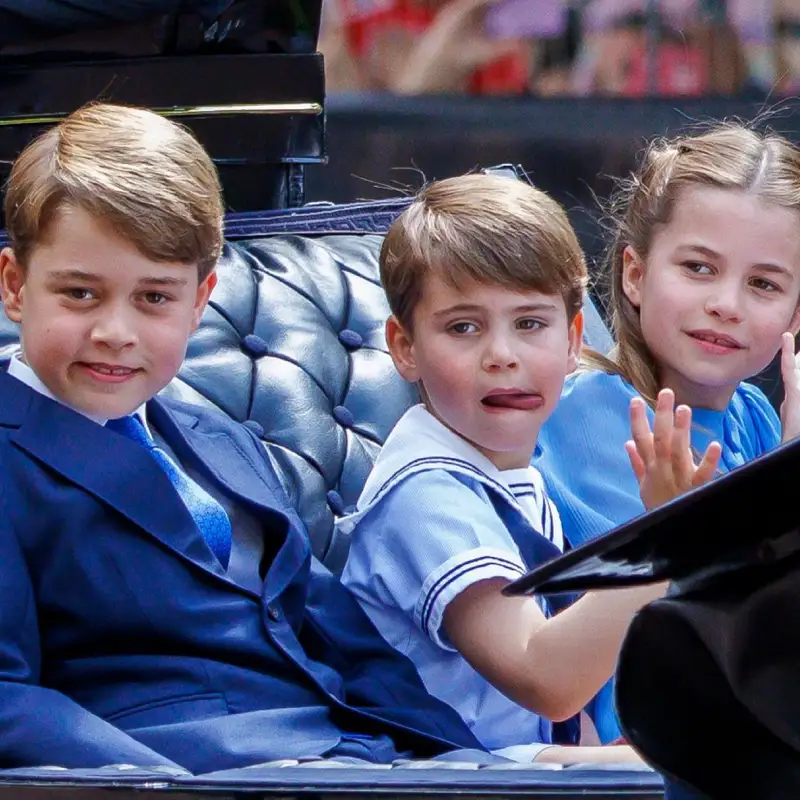 El príncipe George, Charlotte y Louis