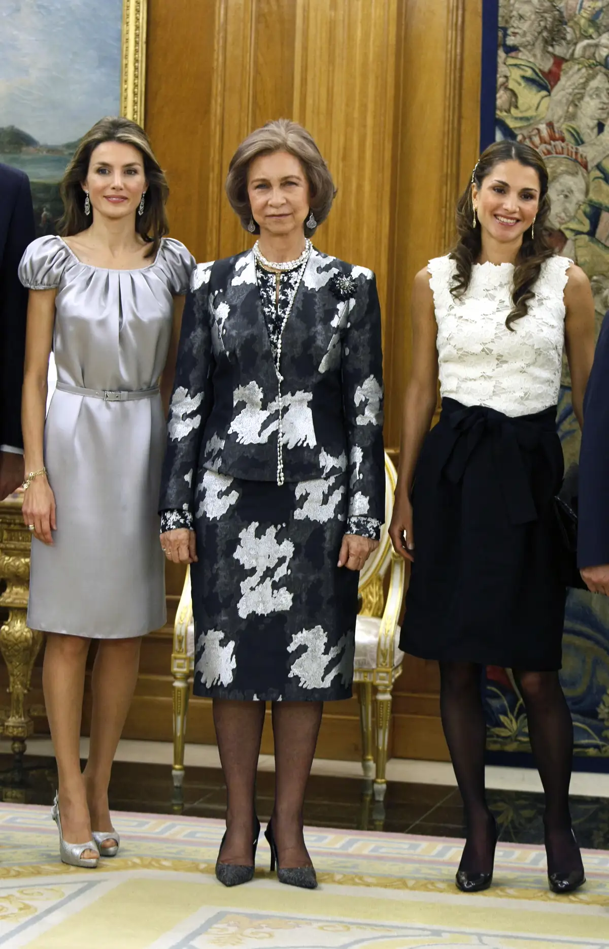 Letizia y Rania 2008