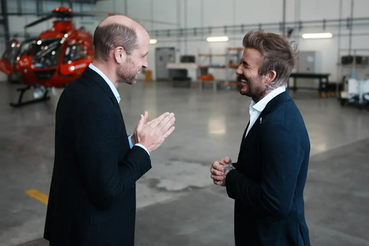 Príncipe Guillermo y David Beckham