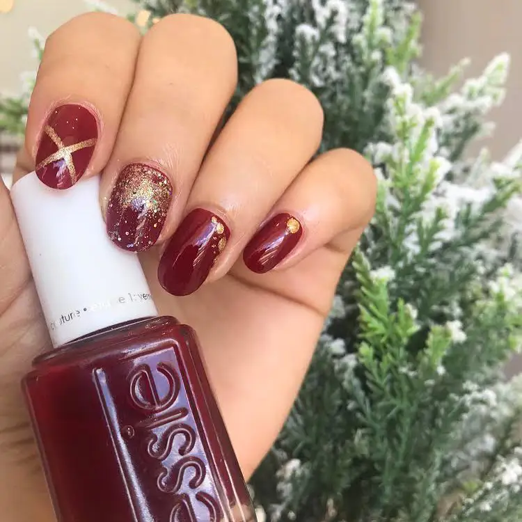 Burgundy Nails