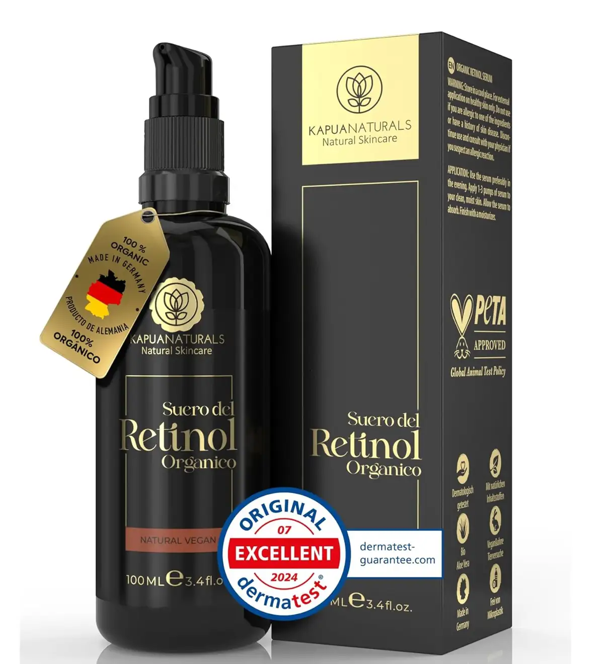 kapua Naturals, Retinol puro para la cara