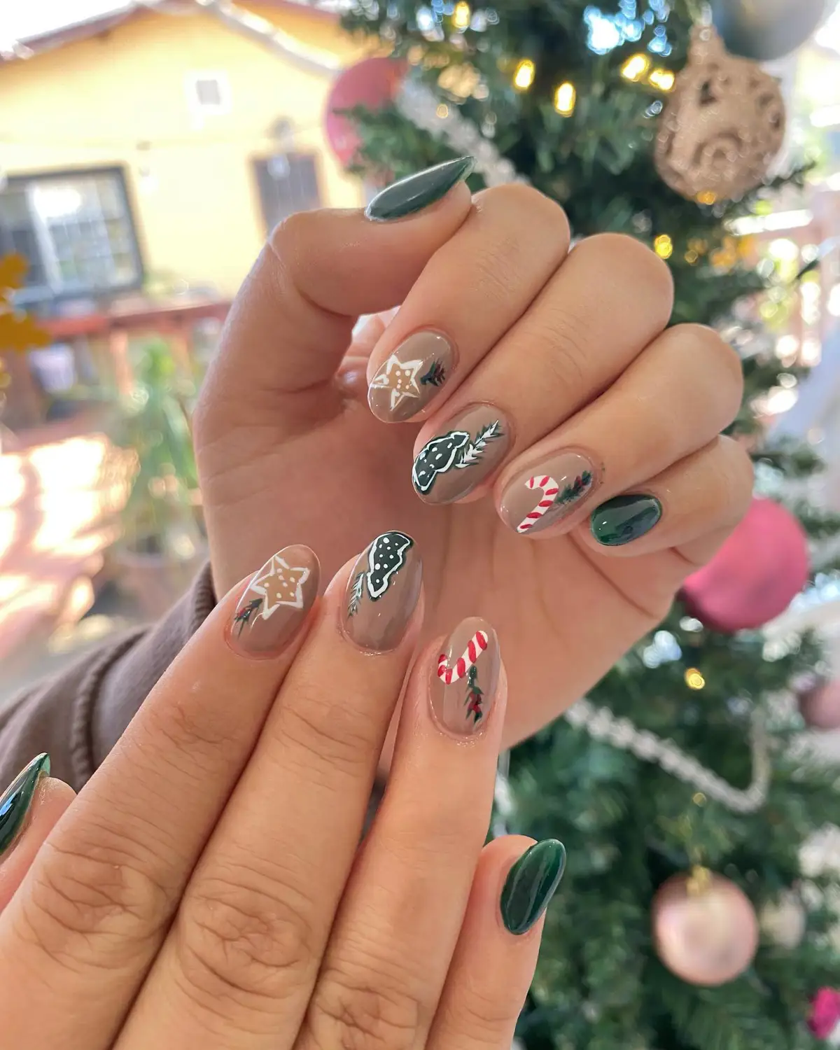 uñas navidad