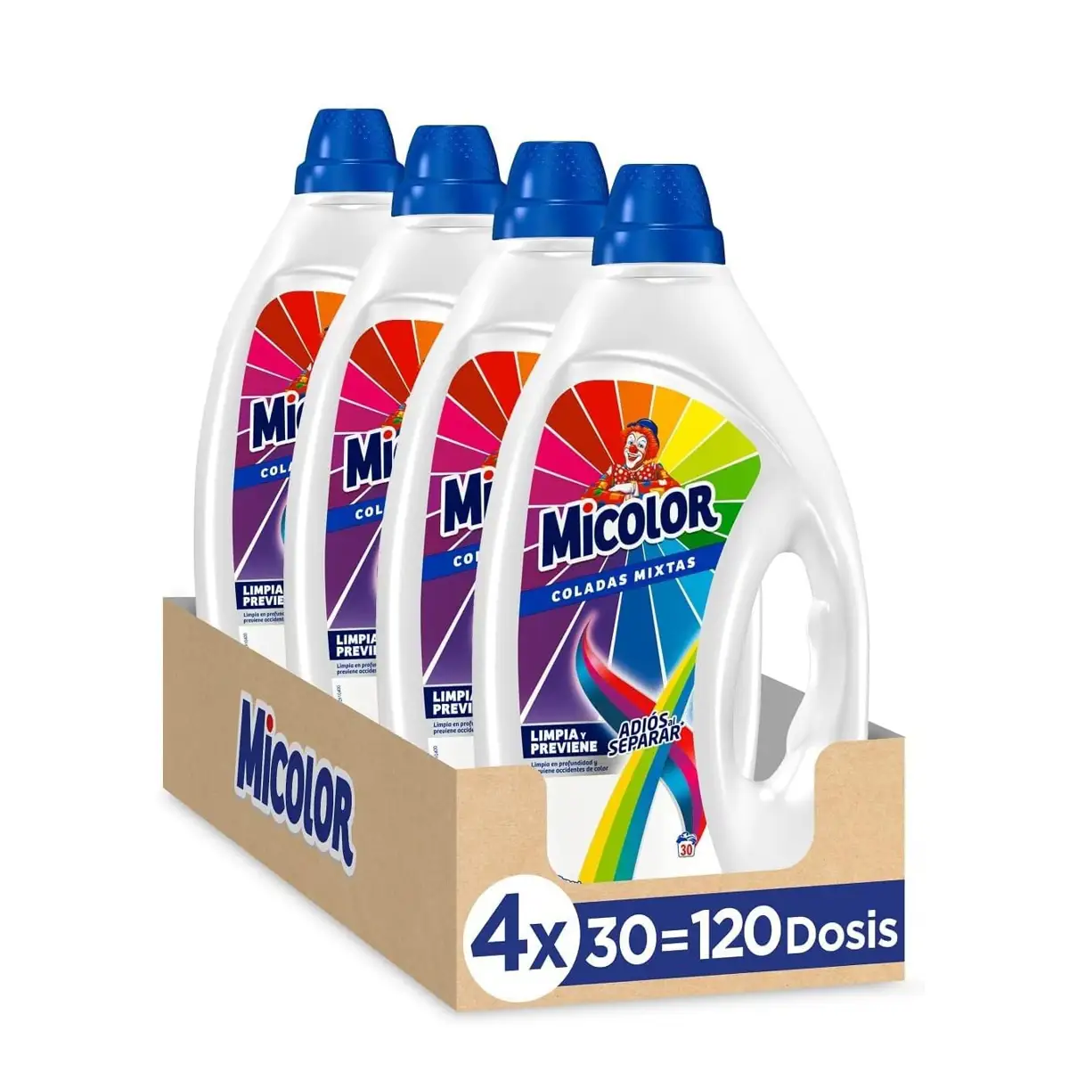 Micolor Gel Adiós Al Separar (pack de 4, total: 120 lavados)