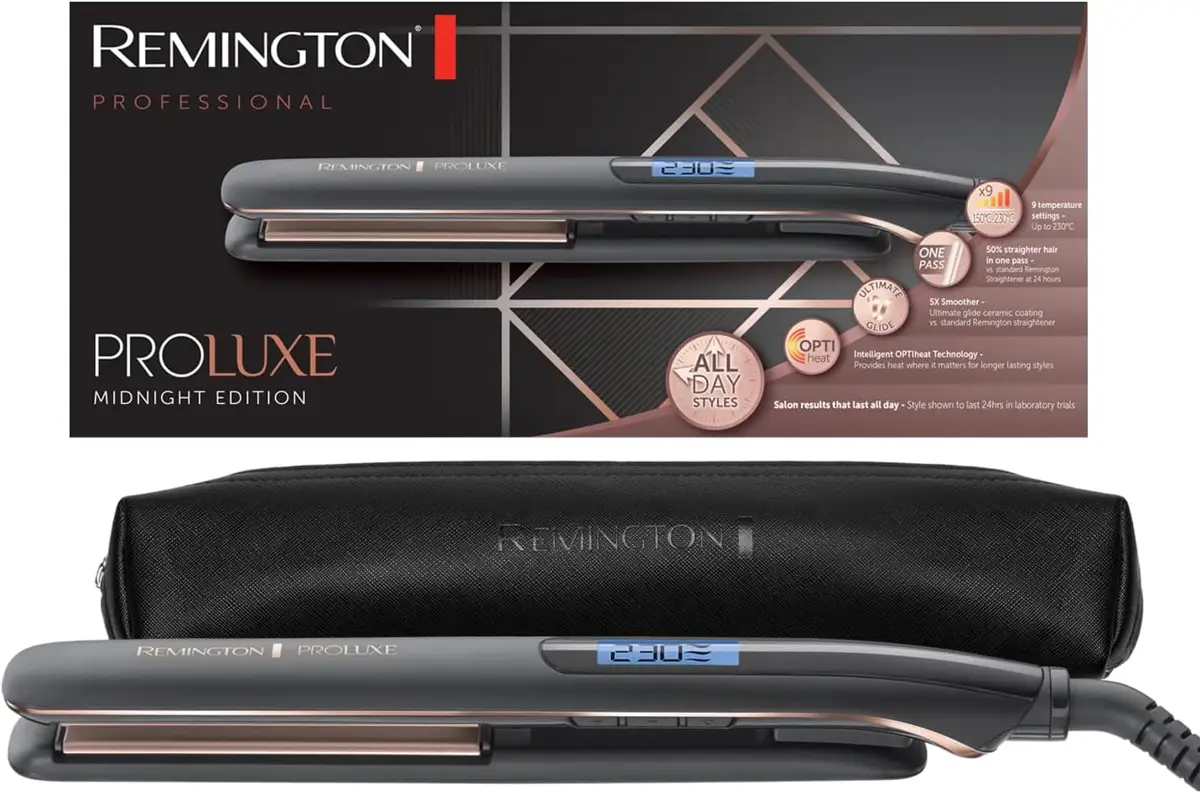 Remington plancha pelo ProLuxe Midnight edition package