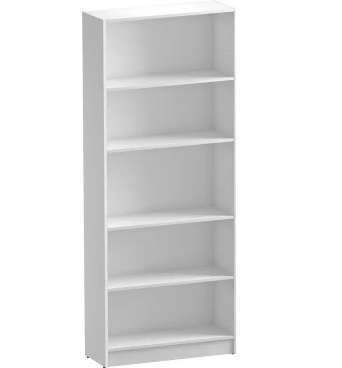 Librería estantería con cuatro baldas SPACEO HOME blanco 80x200x30 cm