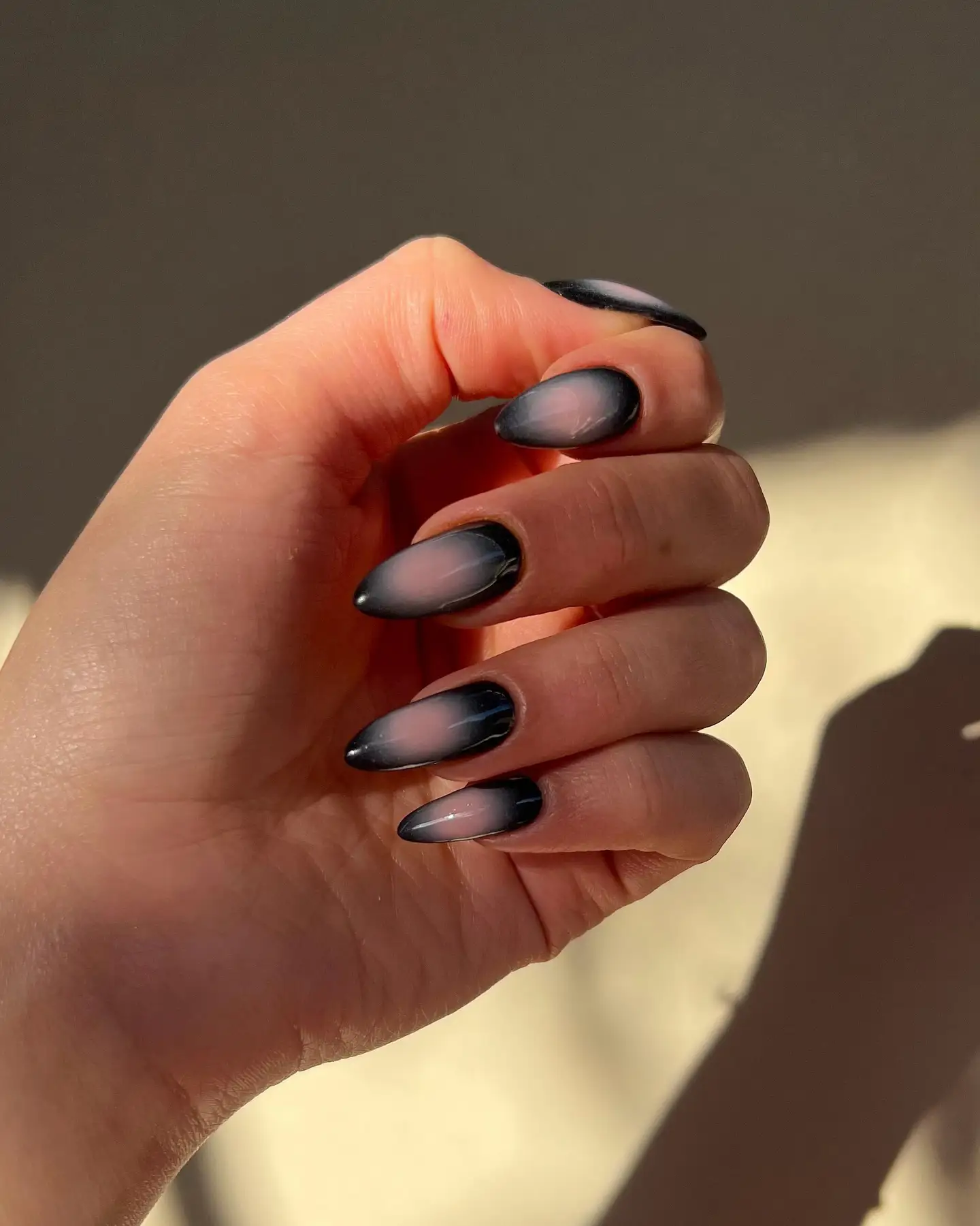 Aura black nails