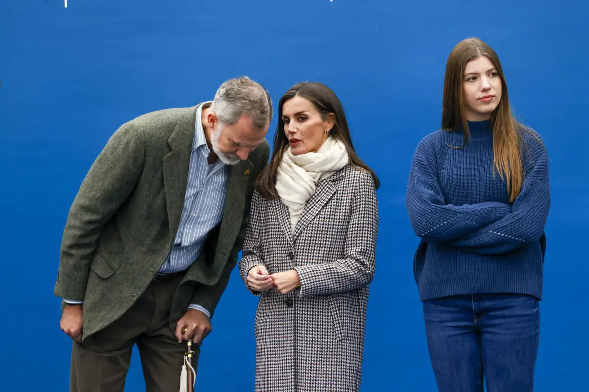 La infanta Sofía, Felipe y Letizia