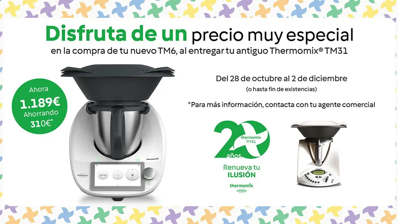 20 años después del lanzamiento del TM31, es hora de disfrutar de las innovaciones del actual modelo de Thermomix® 