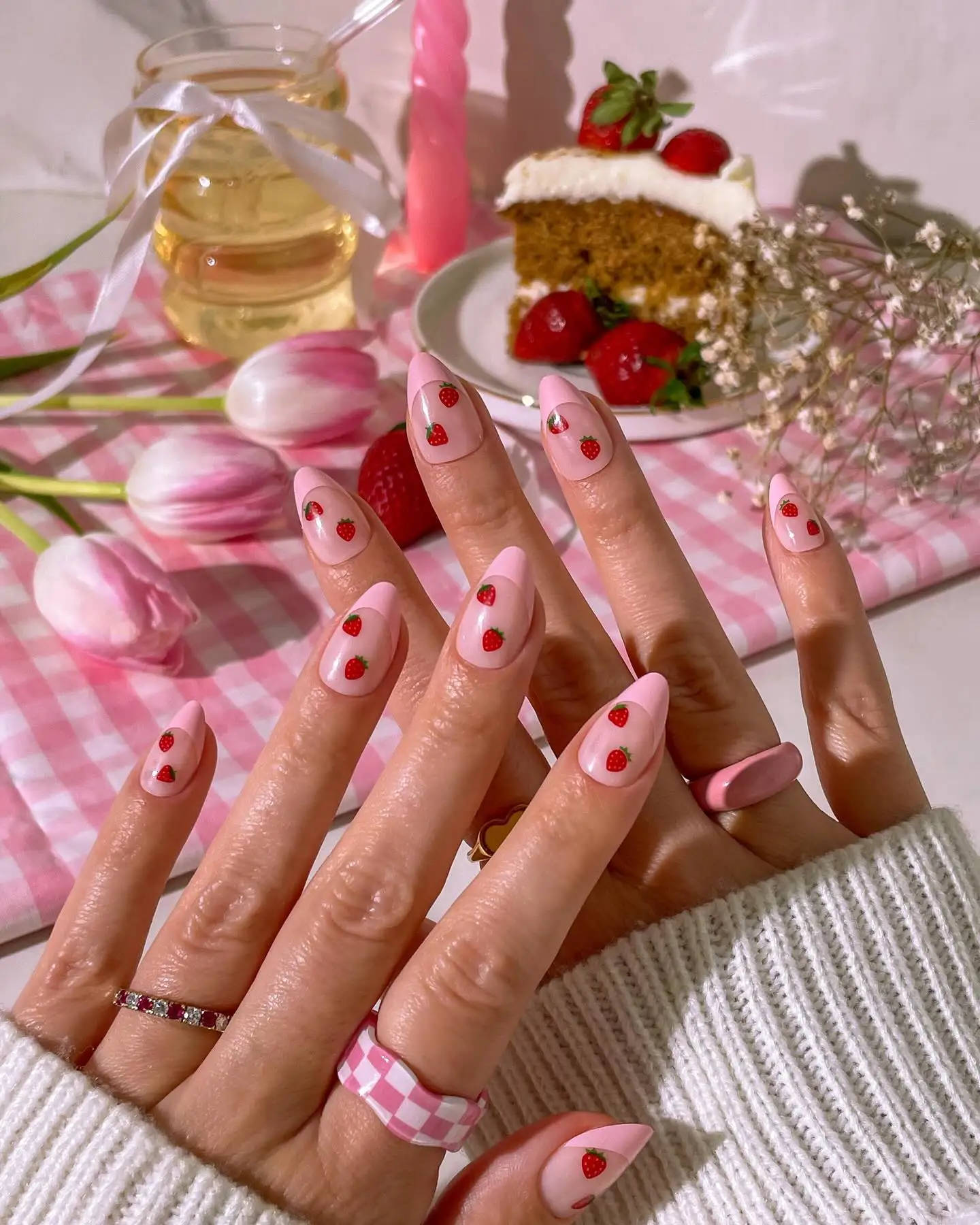 Strawberry nails