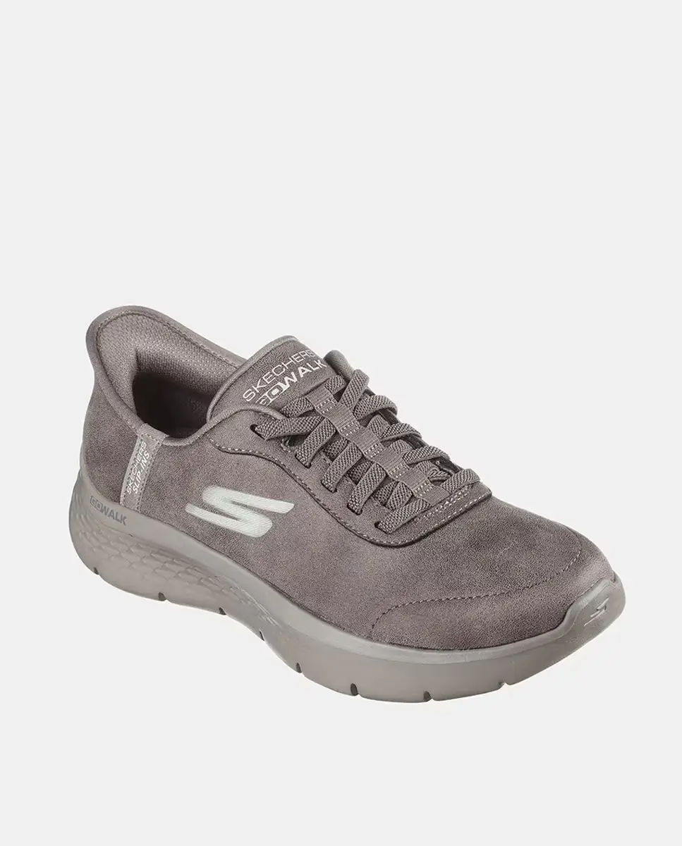 Skechers de ante marrón topo