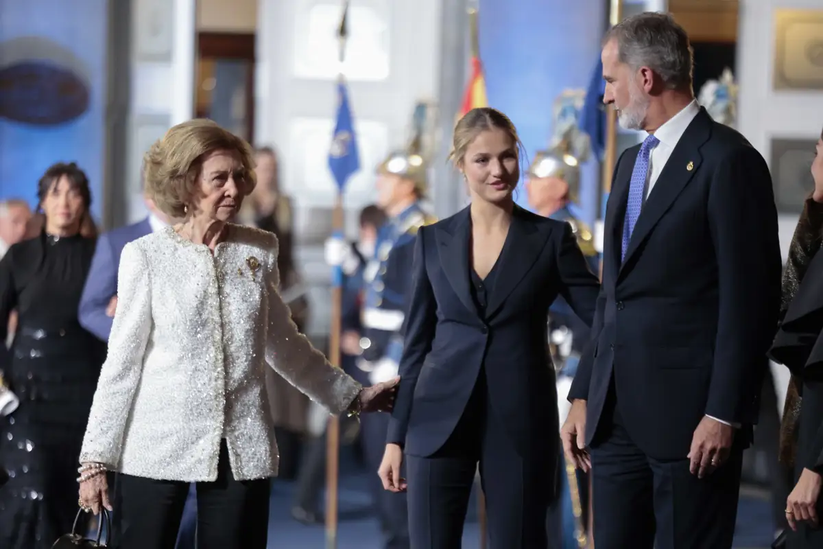 Sofía, Leonor y Felipe