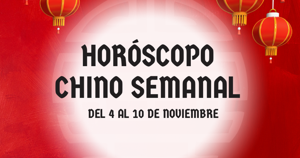 Horóscopo chino 2024: Cómo te irá la semana del 4 al 10 de noviembre según la astrología china en amor, salud y dinero