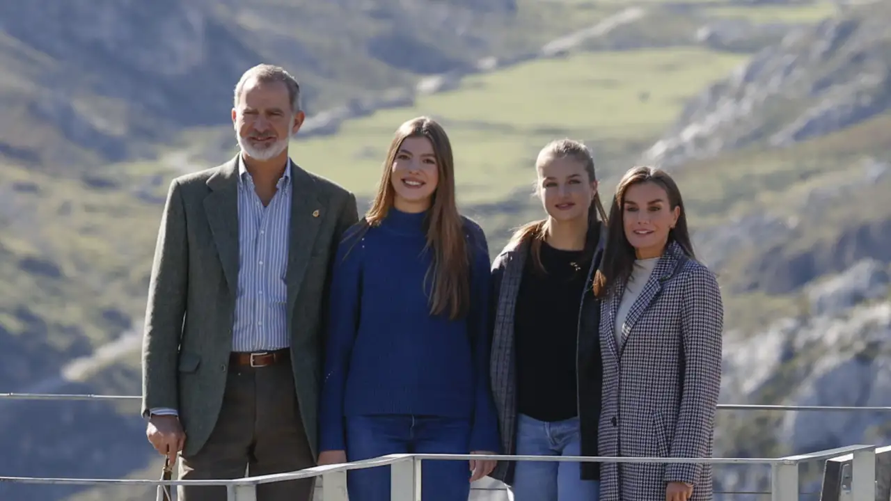 Los reyes Felipe y Letizia, princesa Leonor e infanta Sofía