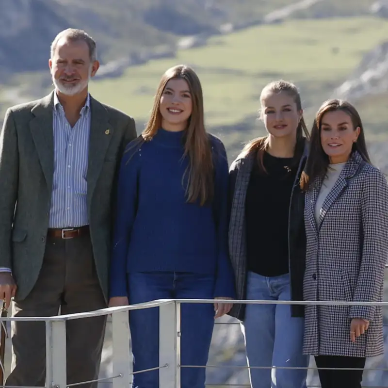 Los reyes Felipe y Letizia, princesa Leonor e infanta Sofía