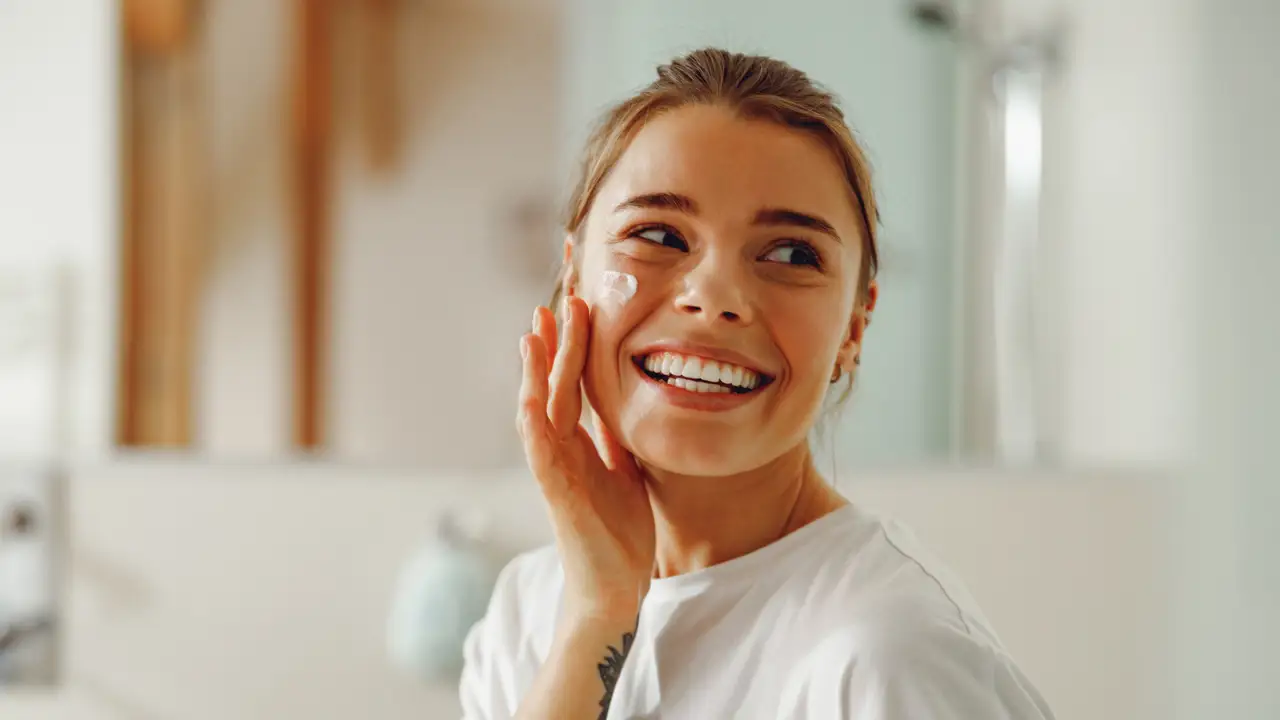 Mujer con maquillaje