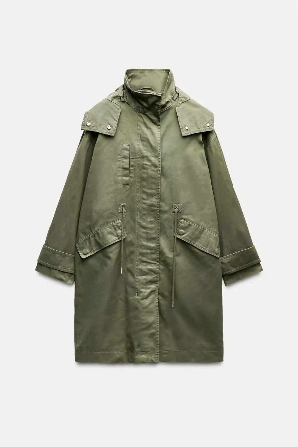 Parka de algodón con capucha