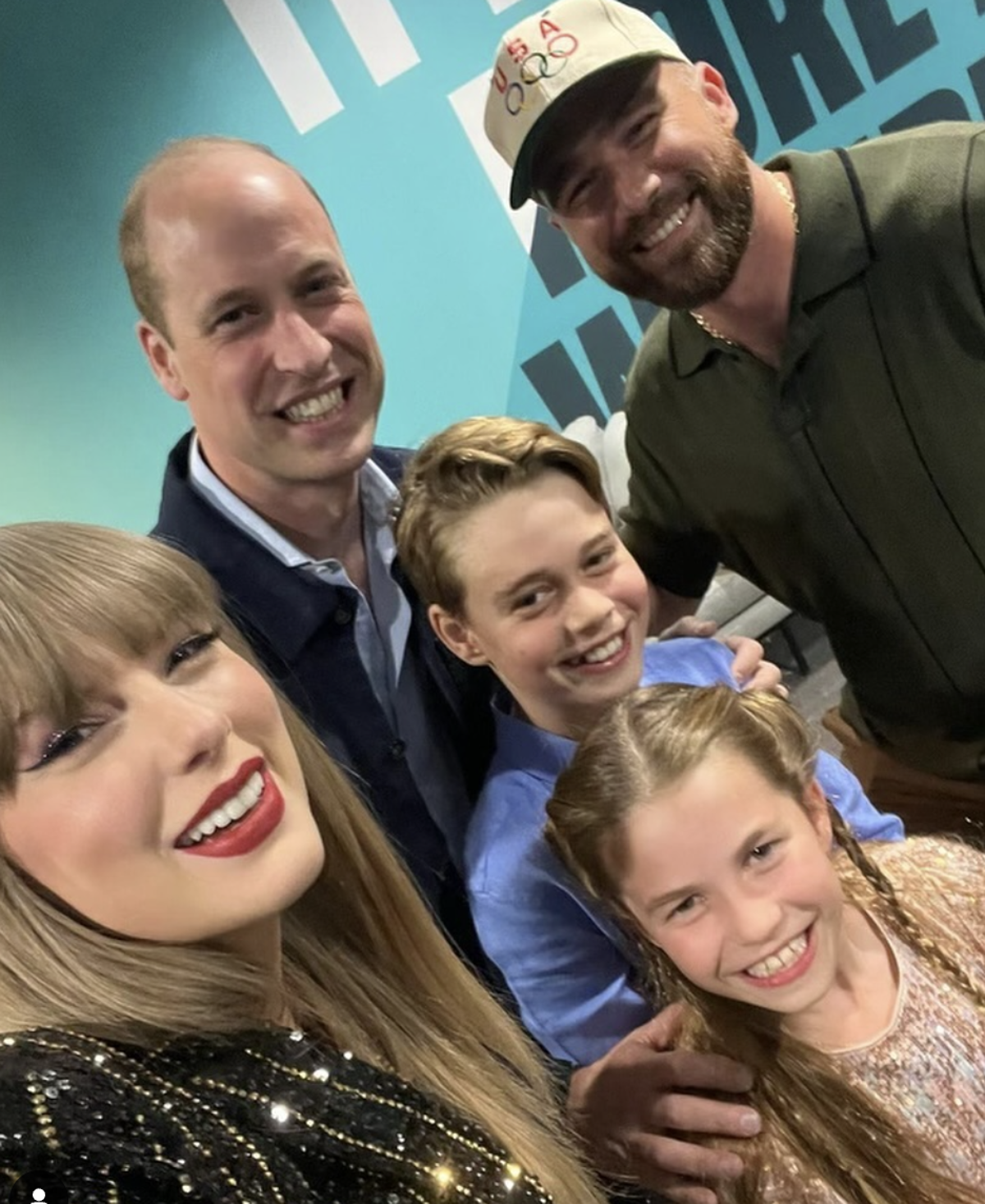 Taylor Swfit, Guillermo, George y Charlotte