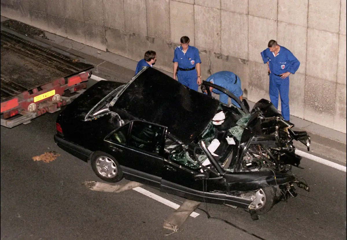 El accidente de coche de Lady Di