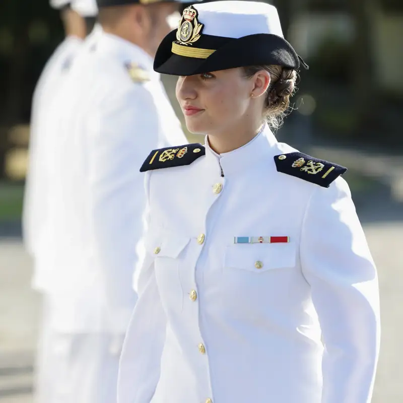 La princesa Leonor se salta las férreas normas de la Escuela Naval Militar de Marín