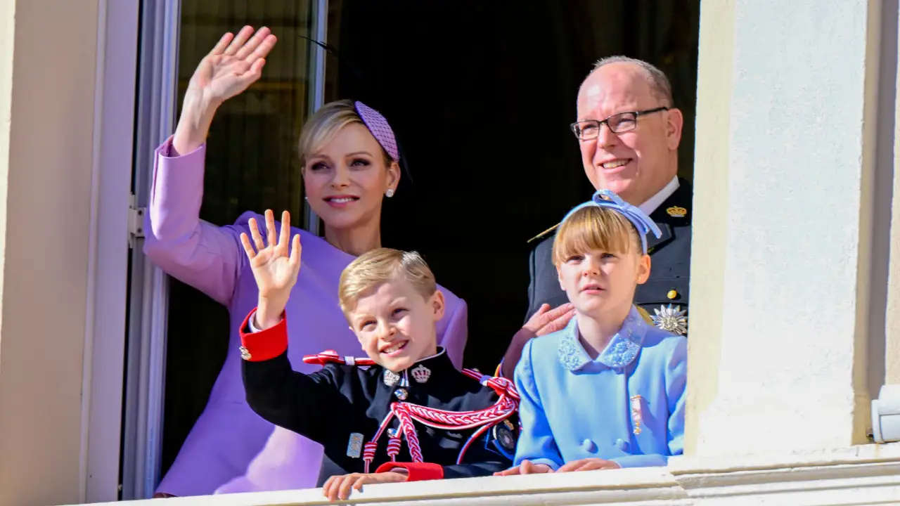 Charlene, Alberto y sus hijos