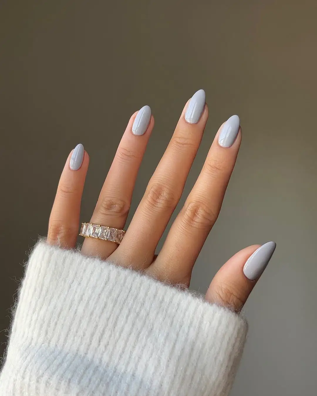 Ice blue nails