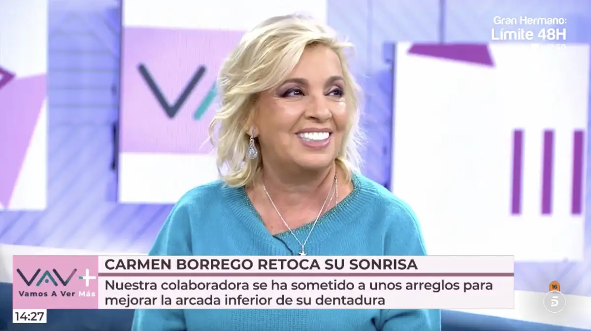 Los nuevos dientes de Carmen Borrego