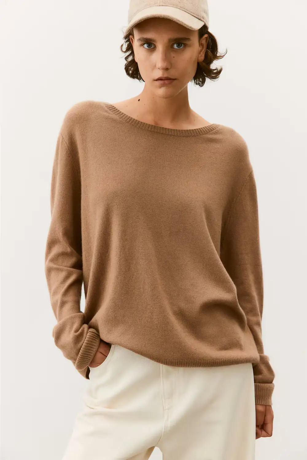 Jersey en punto fino de cashmere