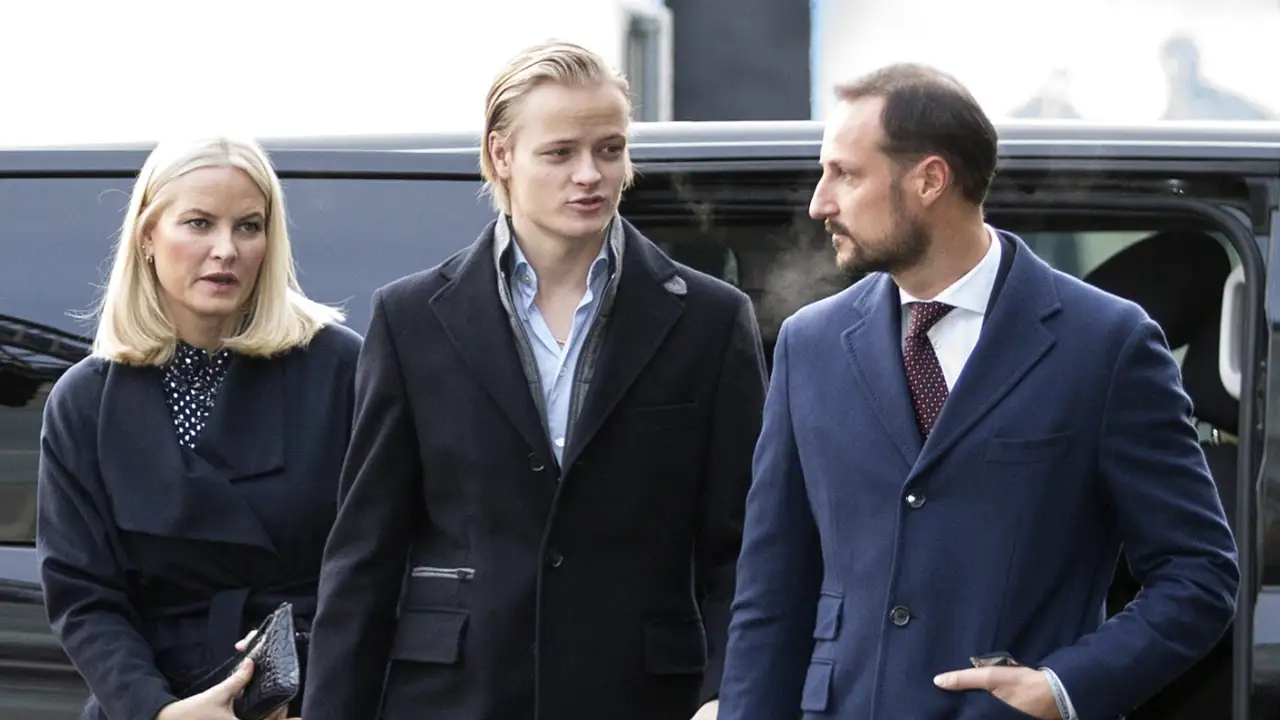 Mette-Marit, Haakon y Marius Borg