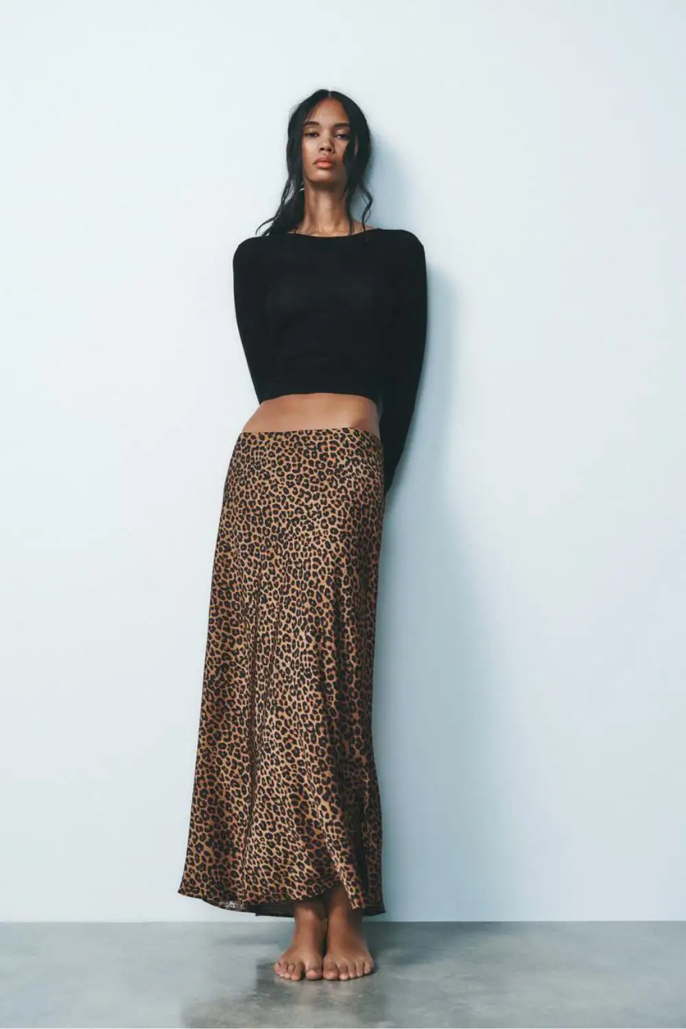 Falda de animal print