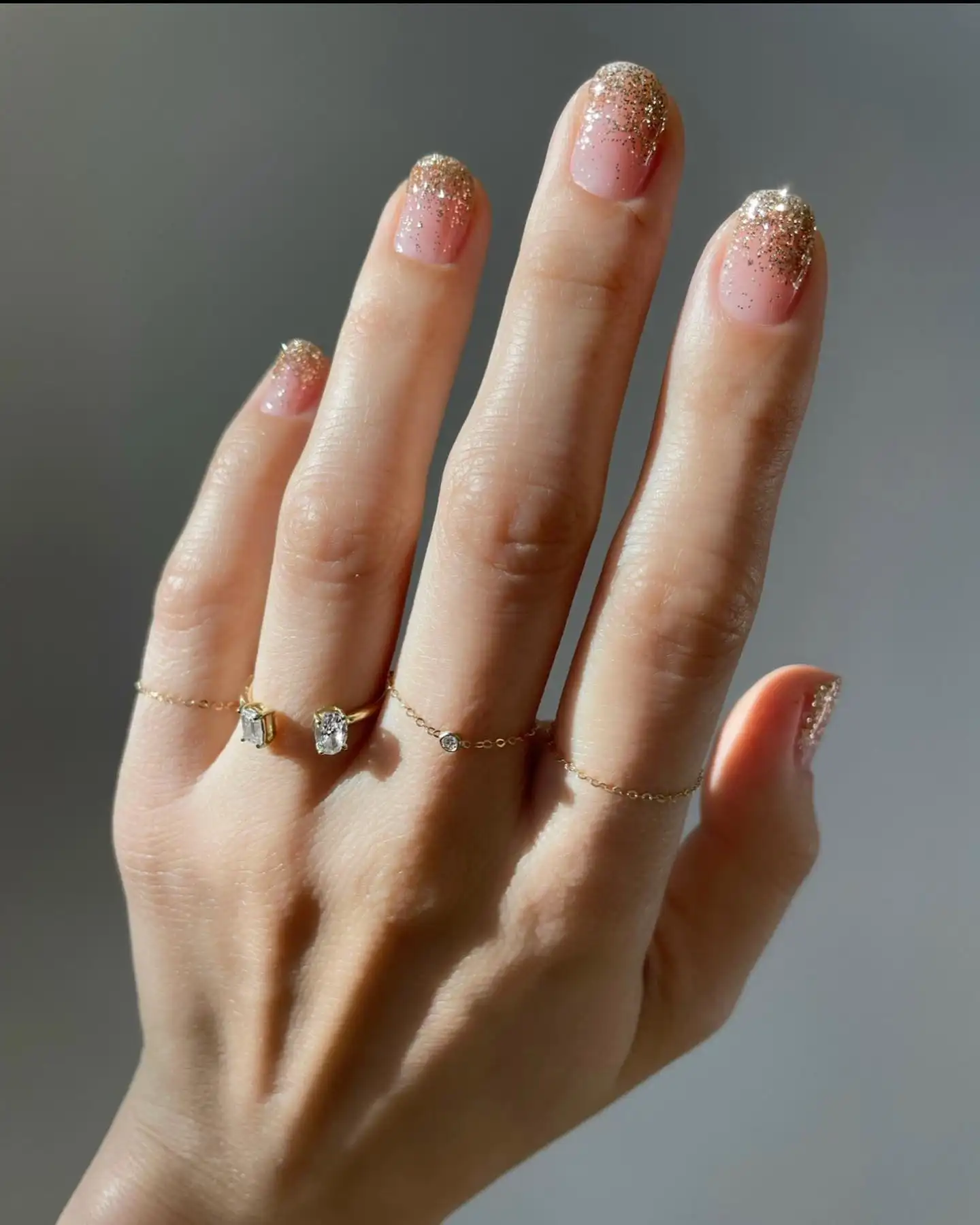 Glitter ombré