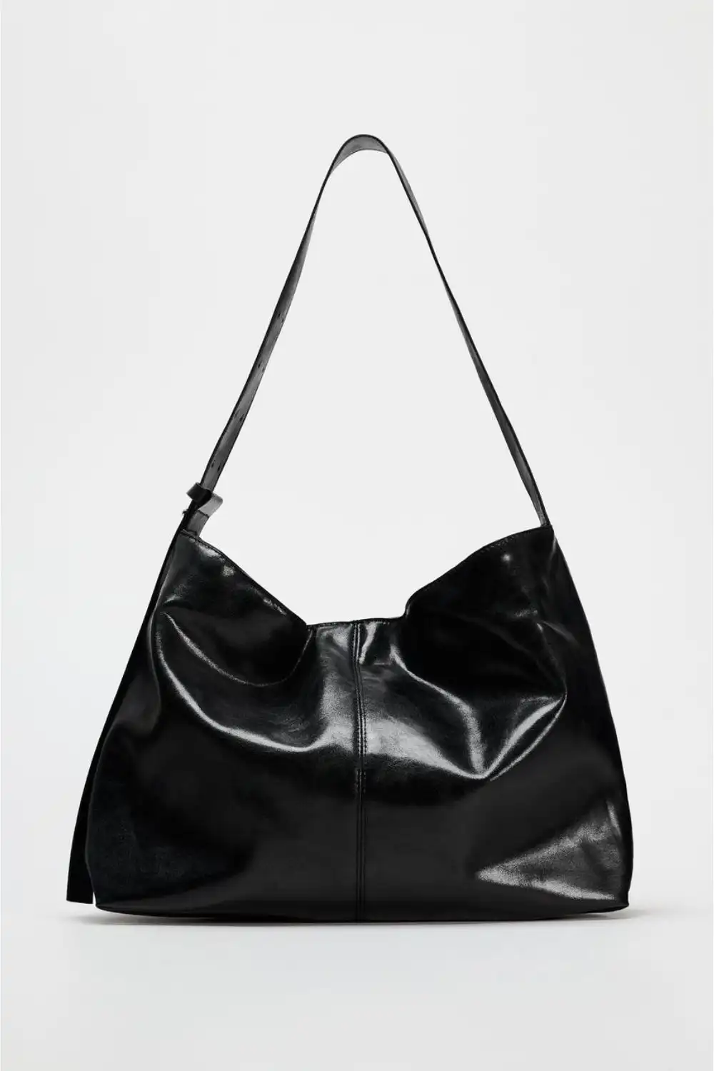 Bolso shopper efecto piel