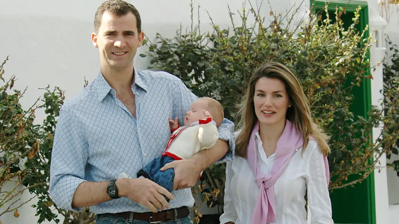 Felipe y Letizia, junto a su hija Leonor