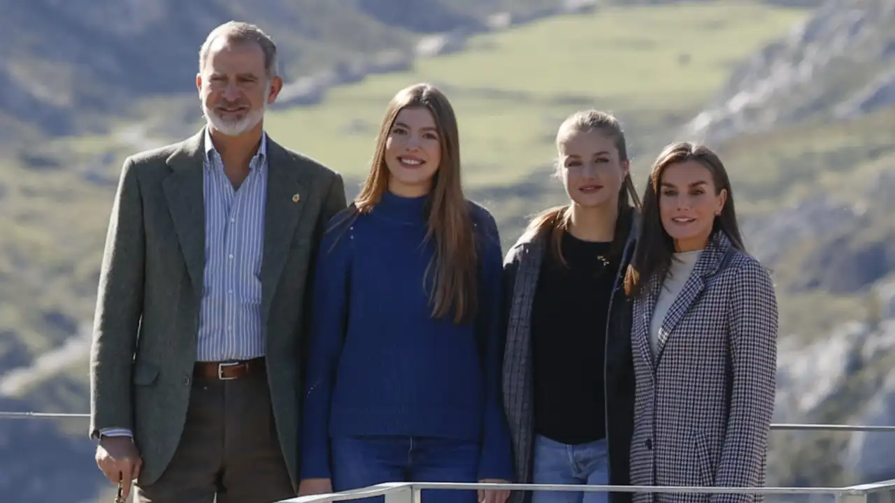 Los reyes Felipe y Letizia, princesa Leonor e infanta Sofía