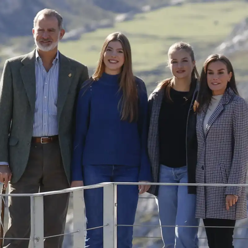 Los reyes Felipe y Letizia, princesa Leonor e infanta Sofía