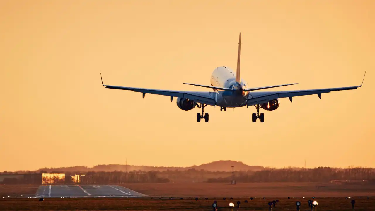 Aterrizaje de un avión