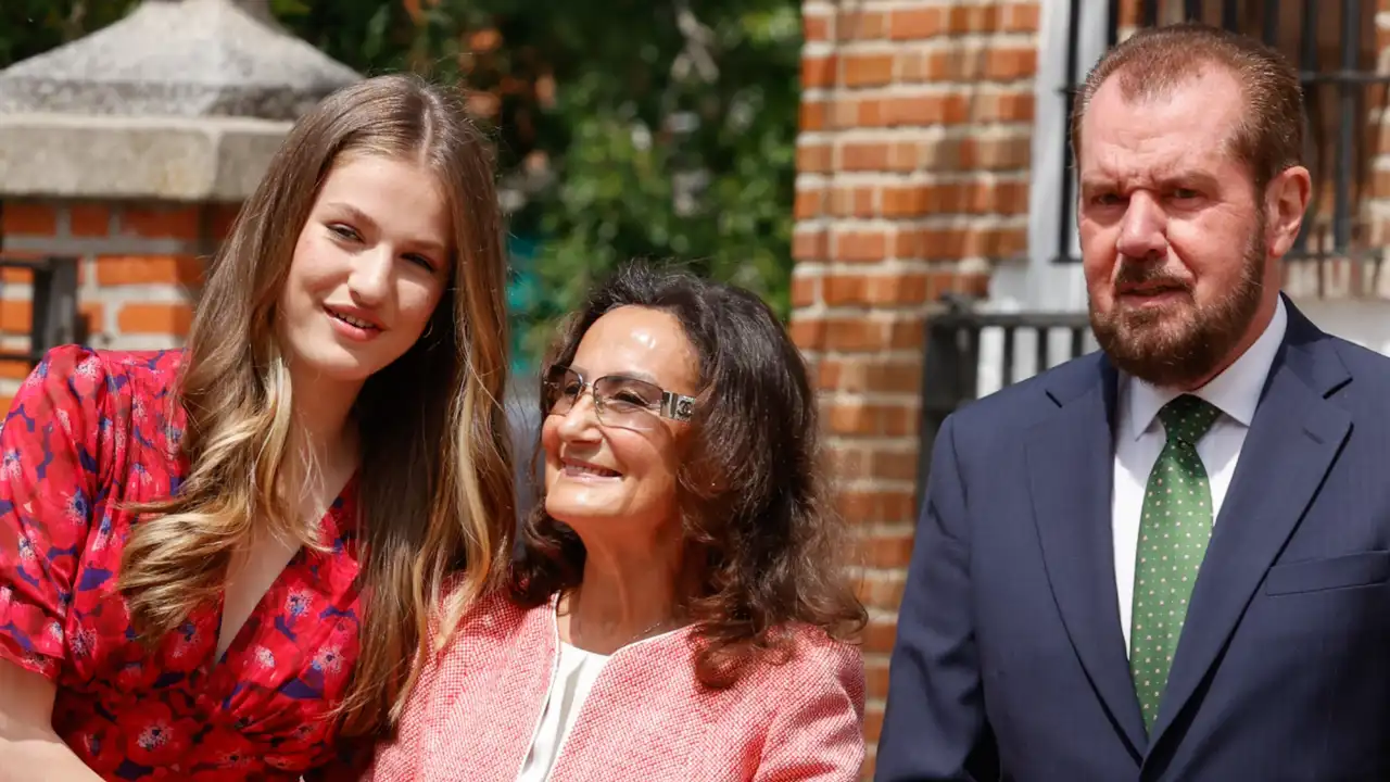 La princesa Leonor, Paloma Rocasolano y Jesús Ortiz