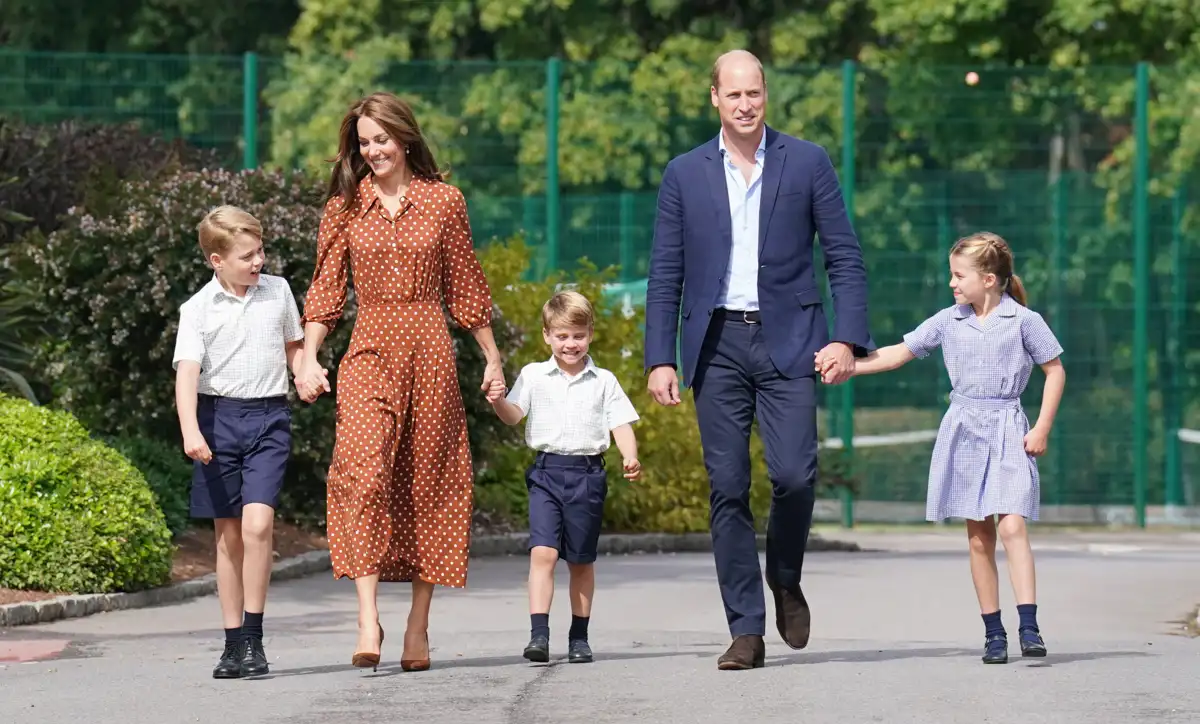 Guillermo, Kate, George, Charlotte, Louis