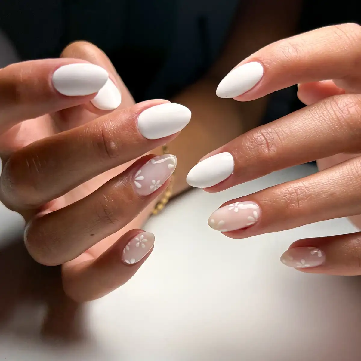 uñas blancas