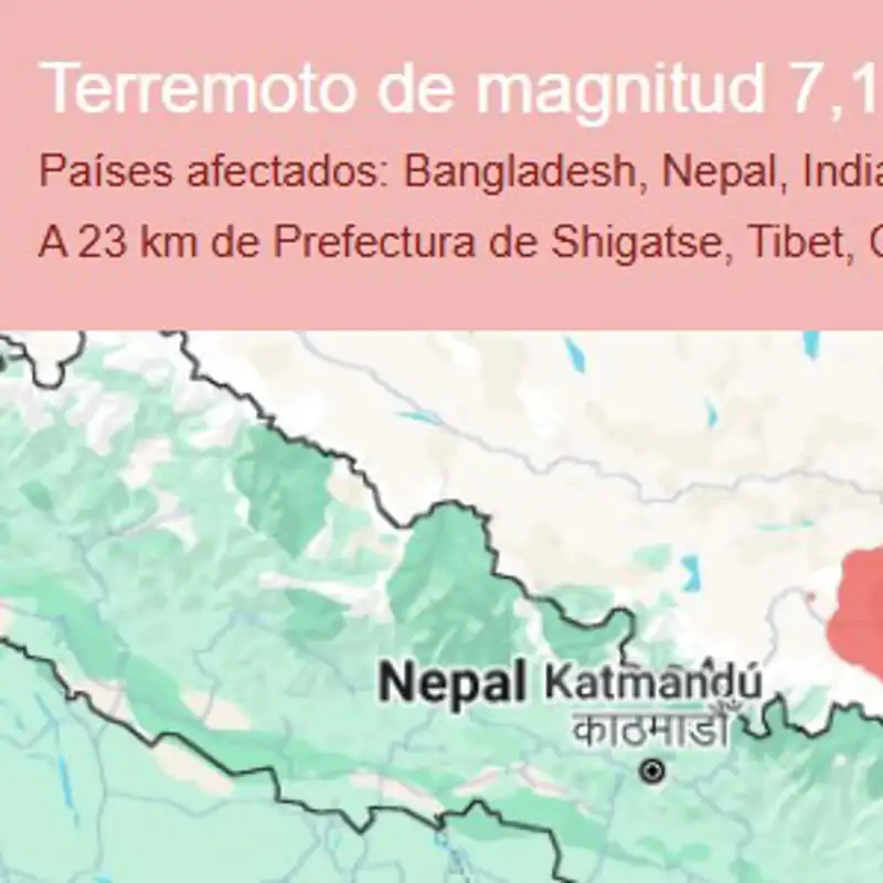 Un terremoto de magnitud 6,8 en China deja al menos 53 muertos y decenas de heridos, en la región del Tíbet