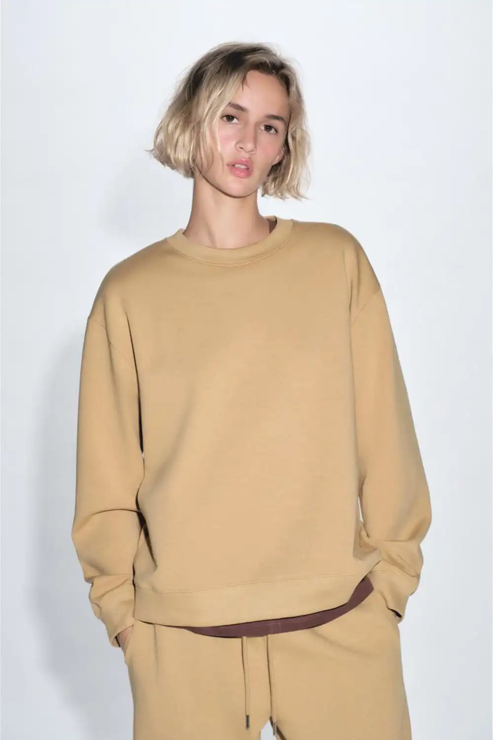 Sudadera ocre