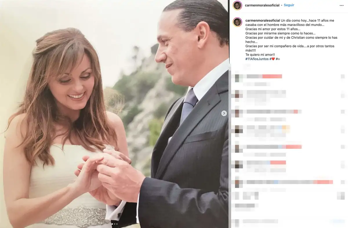 Carmen Morales declara su amor a Luis Guerra tras superar su crisis